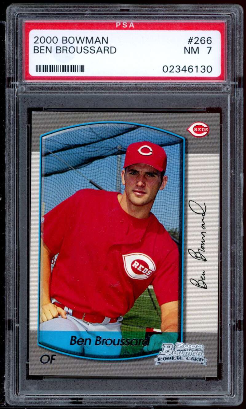 Ben Broussard Rookie Card 2000 Bowman #266 PSA 7 Image 1