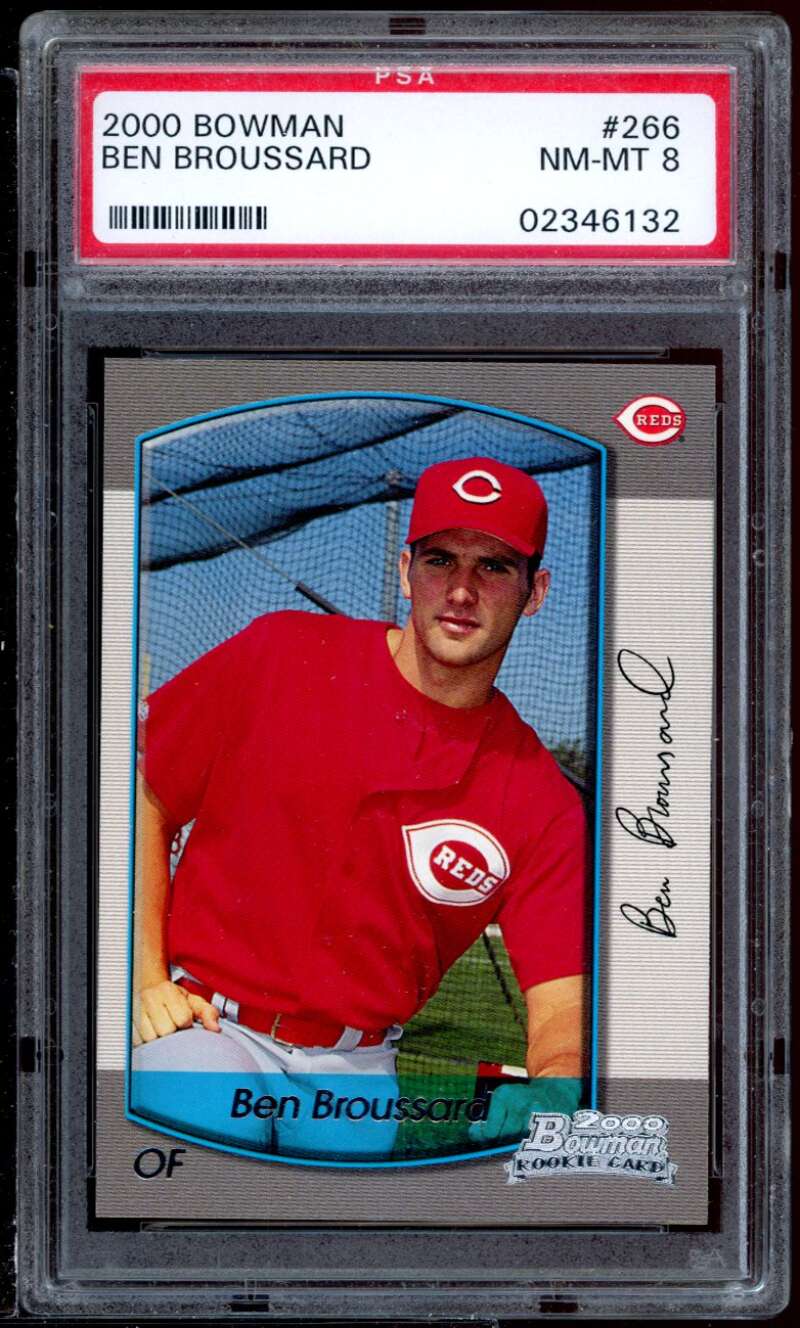 Ben Broussard Rookie Card 2000 Bowman #266 PSA 8 Image 1