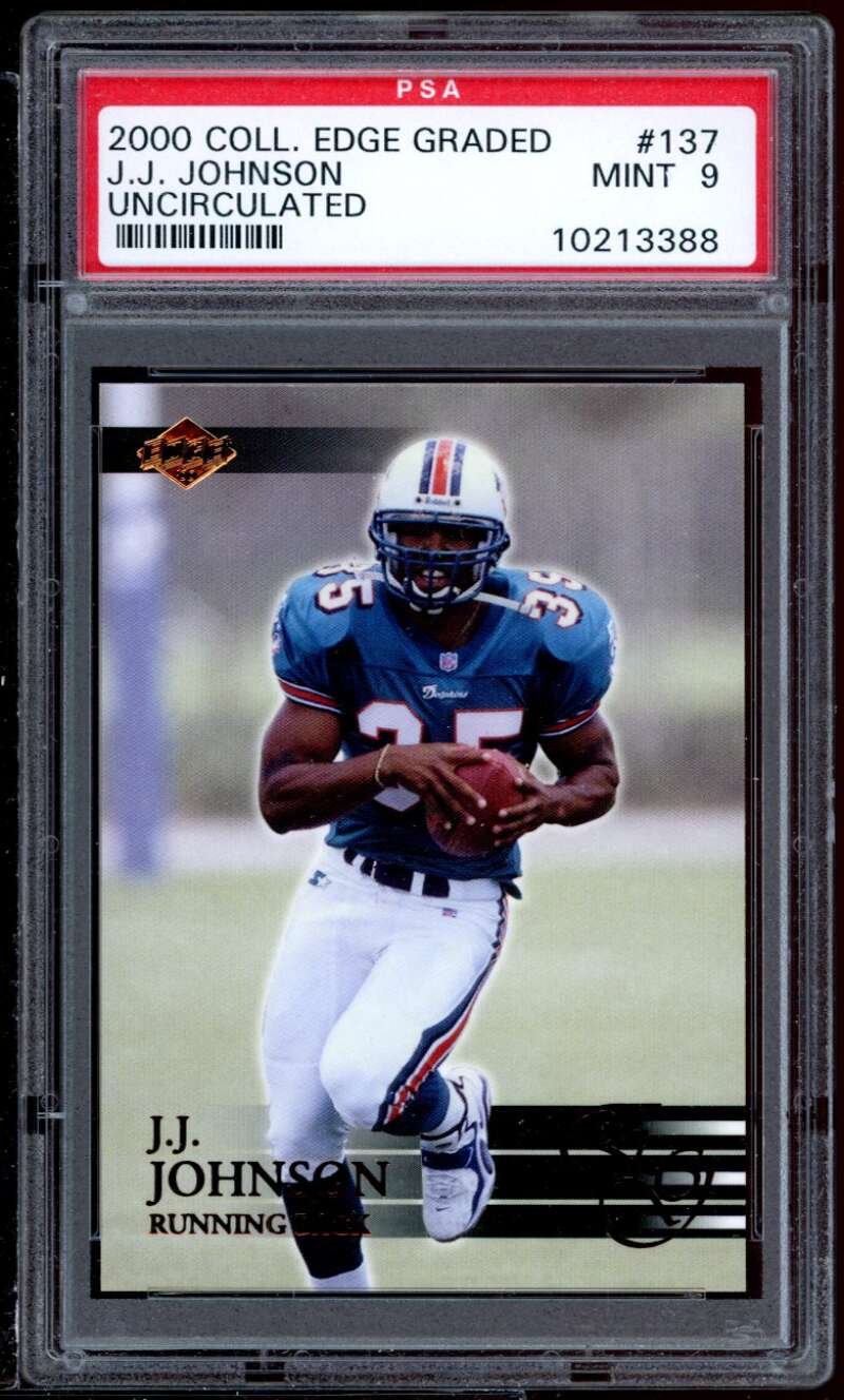 J.J. Johnson Rookie Card 2000 Coll. Edge Graded Uncirculated #137 PSA 9 Image 1