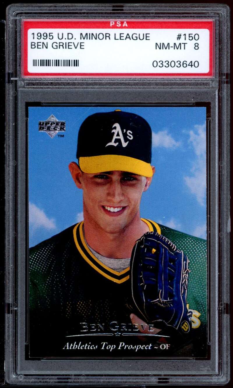 Ben Grieve Rookie Card 1995 U.D. Minor League #150 PSA 8 Image 1