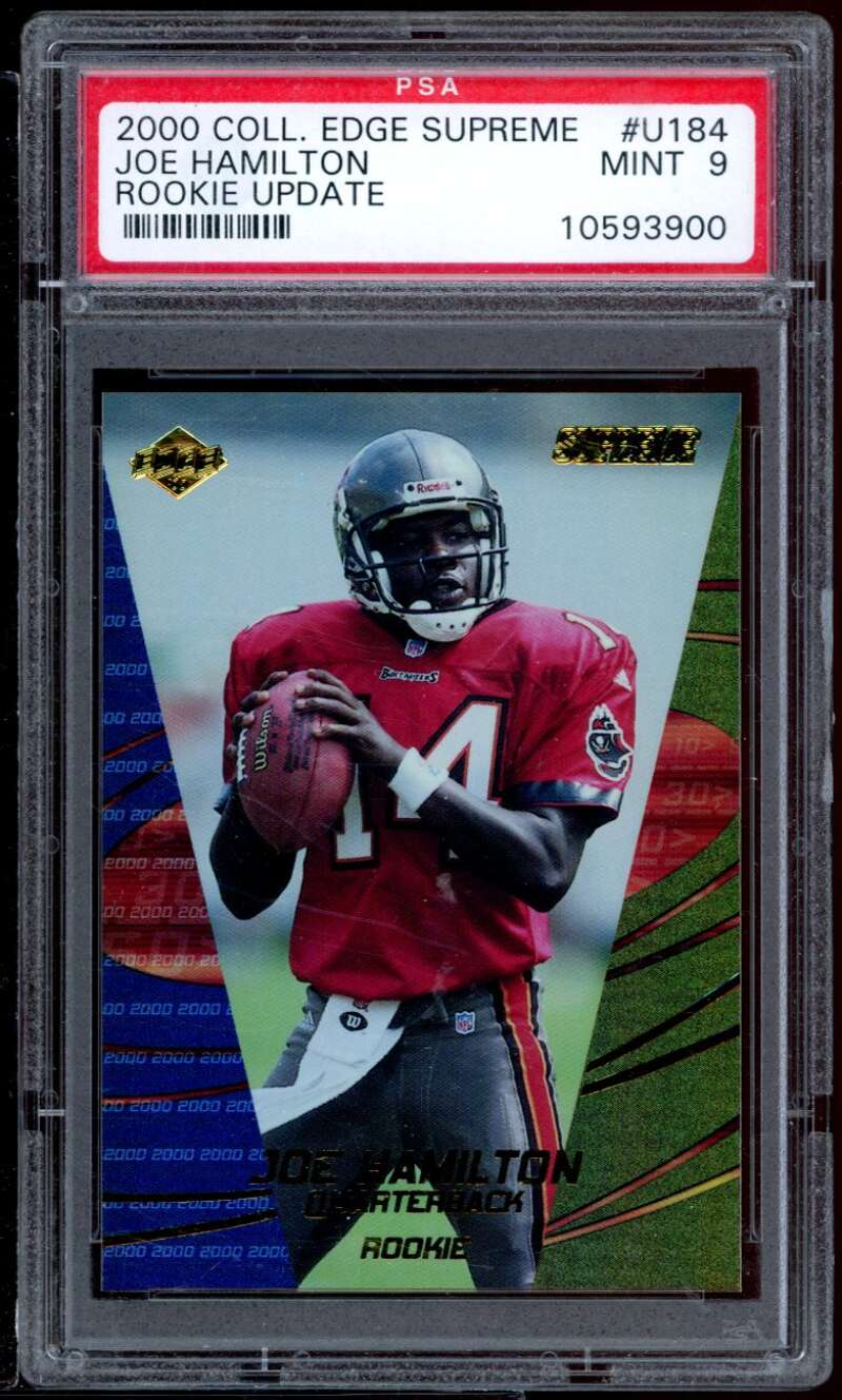 Joe Hamilton Rookie Card 2000 Coll. Edge Supreme Rookie Update #U184 PSA 9 Image 1