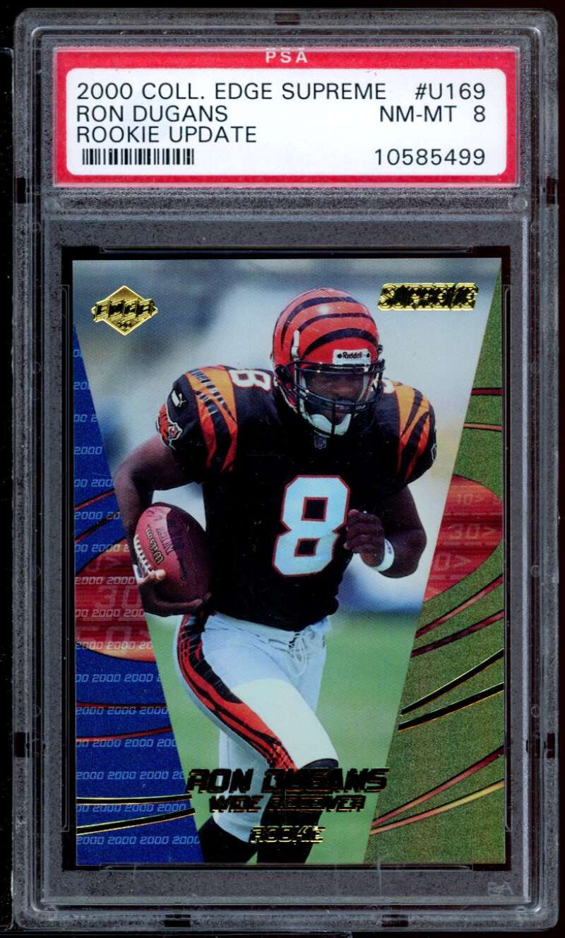 Ron Dugans Rookie Card 2000 Coll. Edge Supreme Rookie Update #U169 PSA 8 Image 1