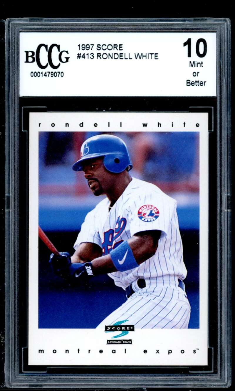 Rondell White Card 1997 Score #413 BGS BCCG 10 Image 1