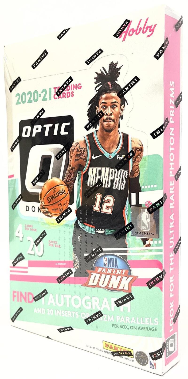 2020-21 Panini Donruss Optic Basketball Hobby Box Image 2
