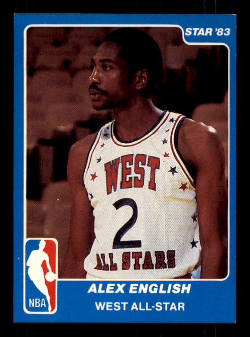 Alex English Card 1983 Star All-Star Game #15 Image 1