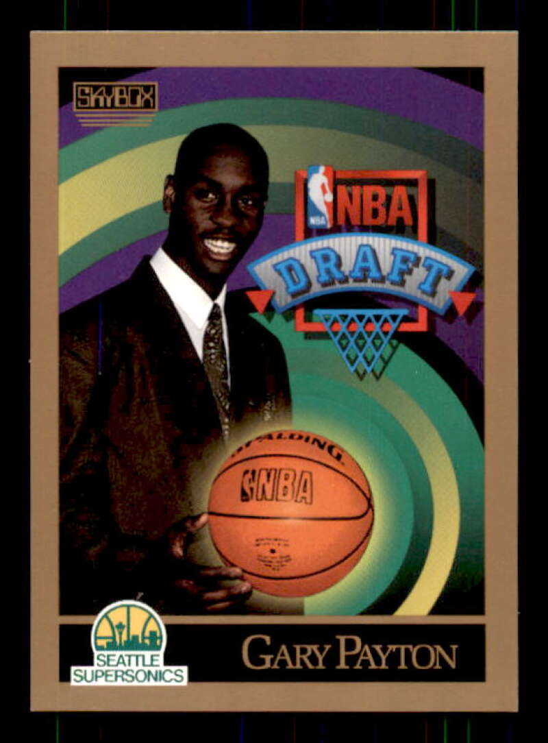 Gary Payton Rookie Card 1990-91 SkyBox #365 Image 1