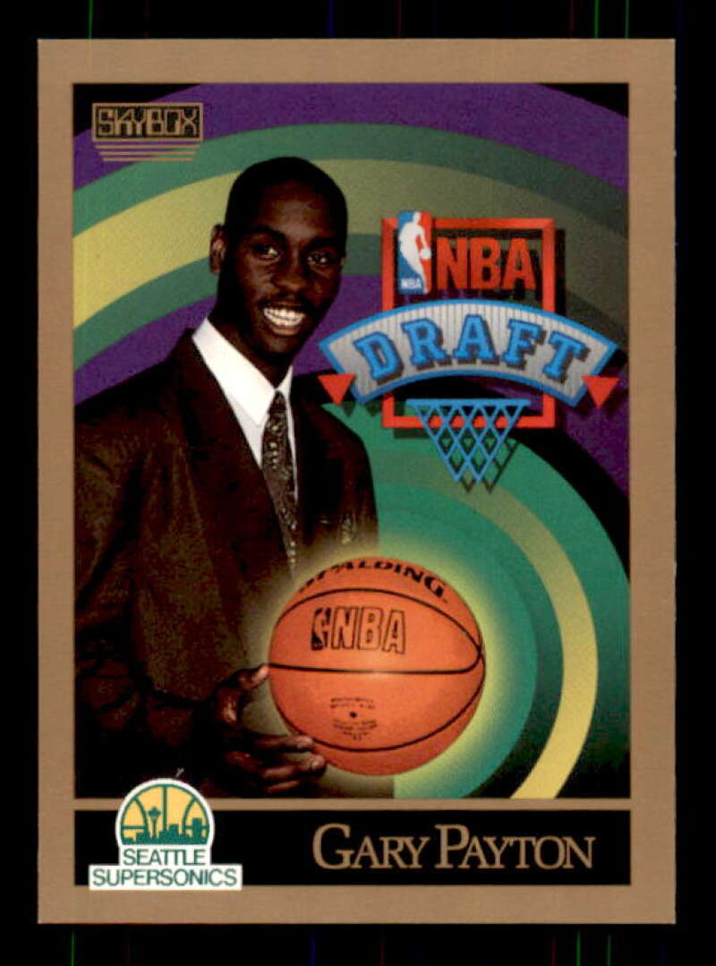 Gary Payton Rookie Card 1990-91 SkyBox #365 Image 1