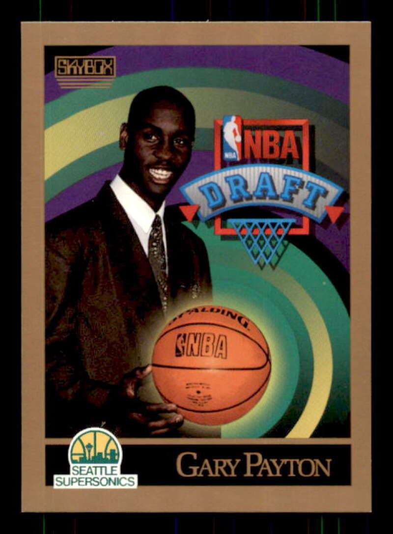 Gary Payton Rookie Card 1990-91 SkyBox #365 Image 1