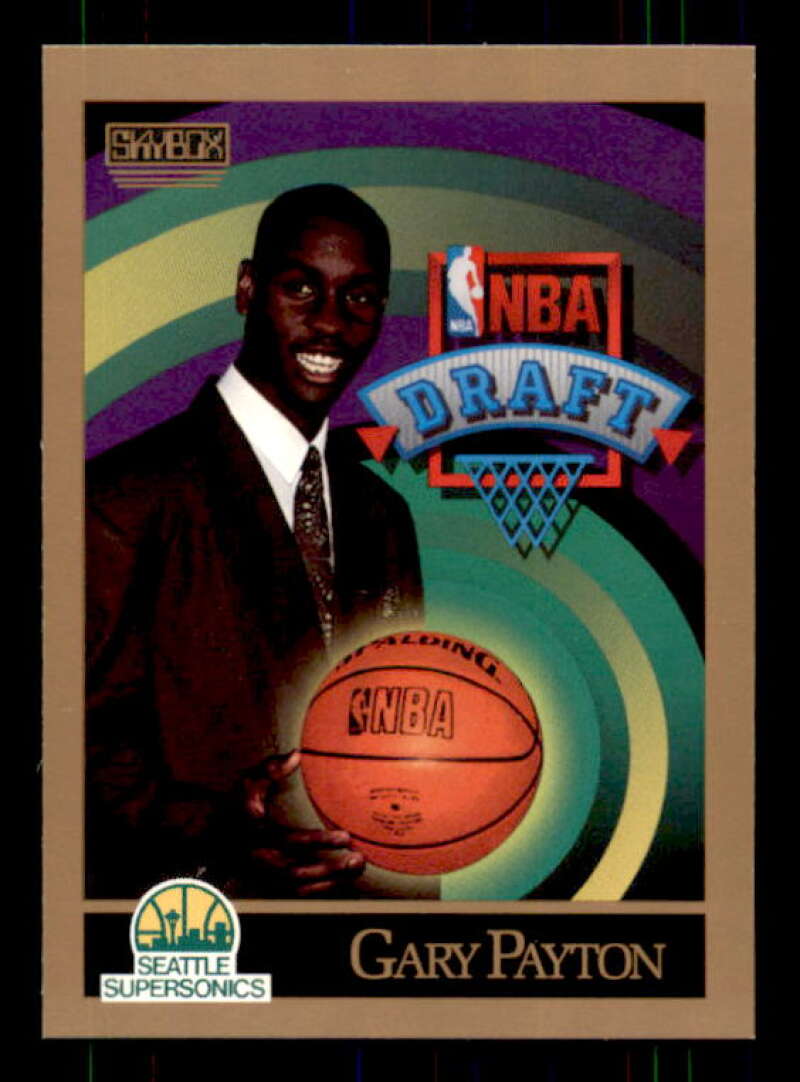 Gary Payton Rookie Card 1990-91 SkyBox #365 Image 1