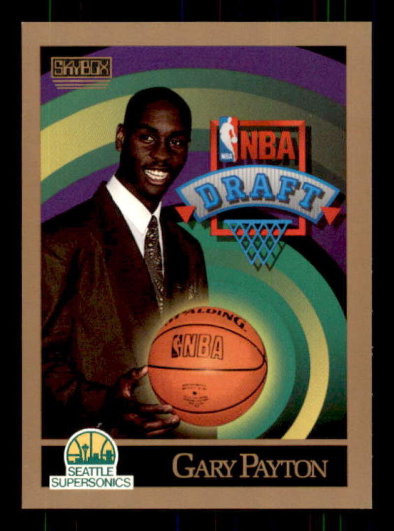 Gary Payton Rookie Card 1990-91 SkyBox #365 Image 1