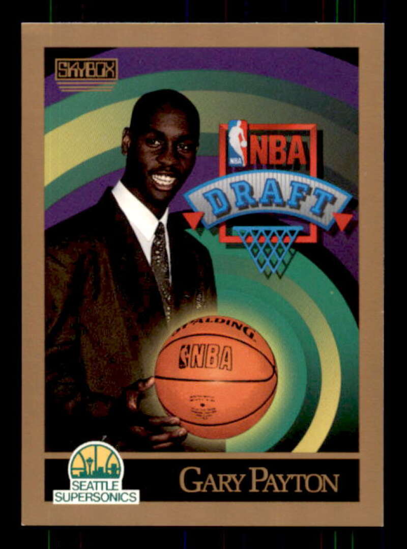 Gary Payton Rookie Card 1990-91 SkyBox #365 Image 1