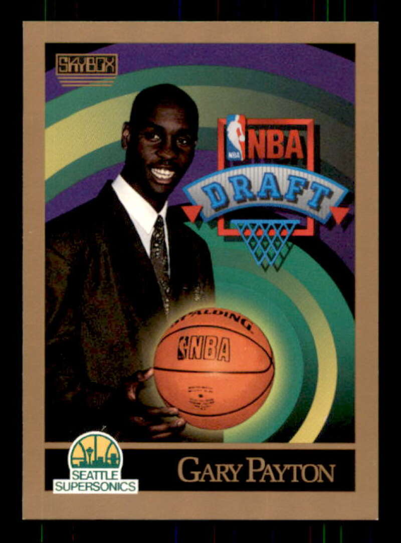 Gary Payton Rookie Card 1990-91 SkyBox #365 Image 1