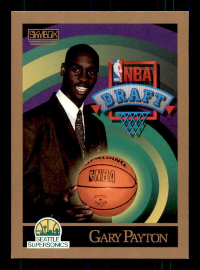 Gary Payton Rookie Card 1990-91 SkyBox #365 Image 1