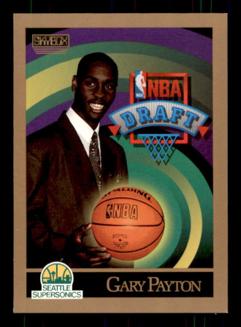 Gary Payton Rookie Card 1990-91 SkyBox #365 Image 1