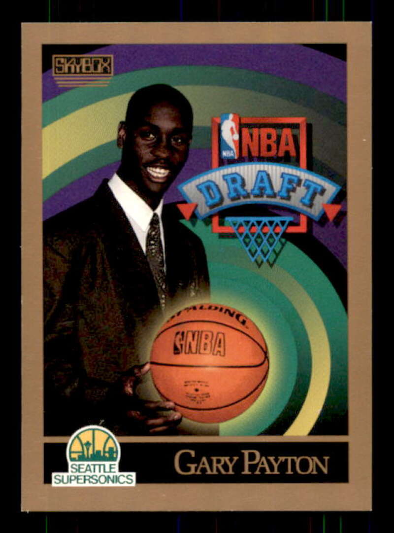 Gary Payton Rookie Card 1990-91 SkyBox #365 Image 1