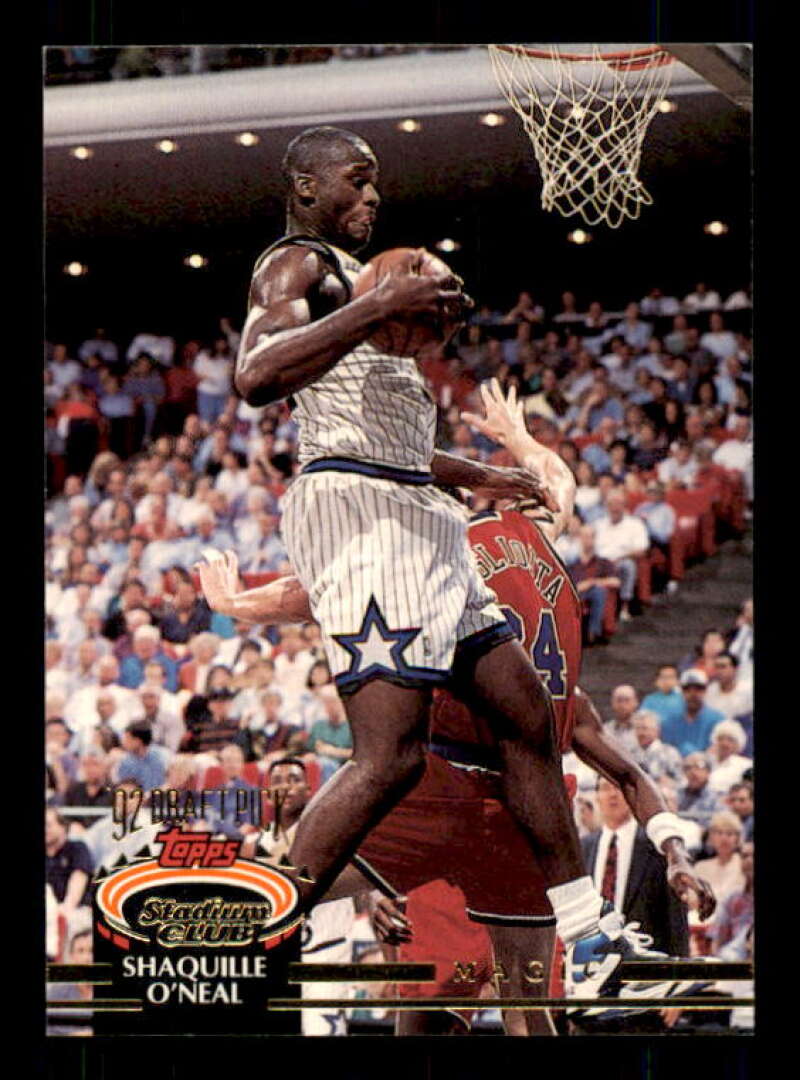Shaquille O'Neal Rookie Card 1992-93 Stadium Club #247 Image 1