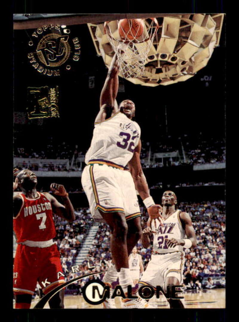 Karl Malone Card 1994-95 Stadium Club First Day Issue #161 Image 1