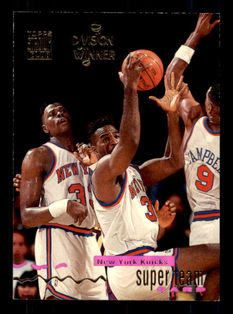New York Knicks WCD/(Patrick Ewing) Card 1993-94 Stadium Club Super Teams #18 Image 1