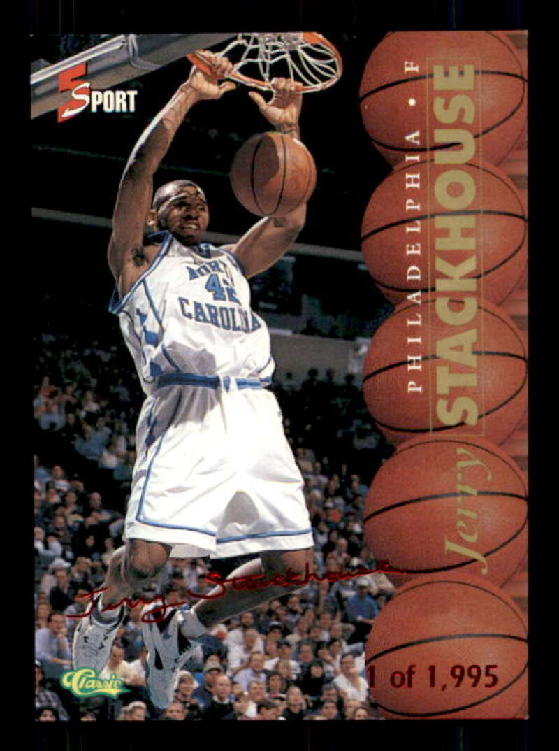 Jerry Stackhouse Rookie Card 1995 Classic Stackhouse Showtime #S3 Image 1