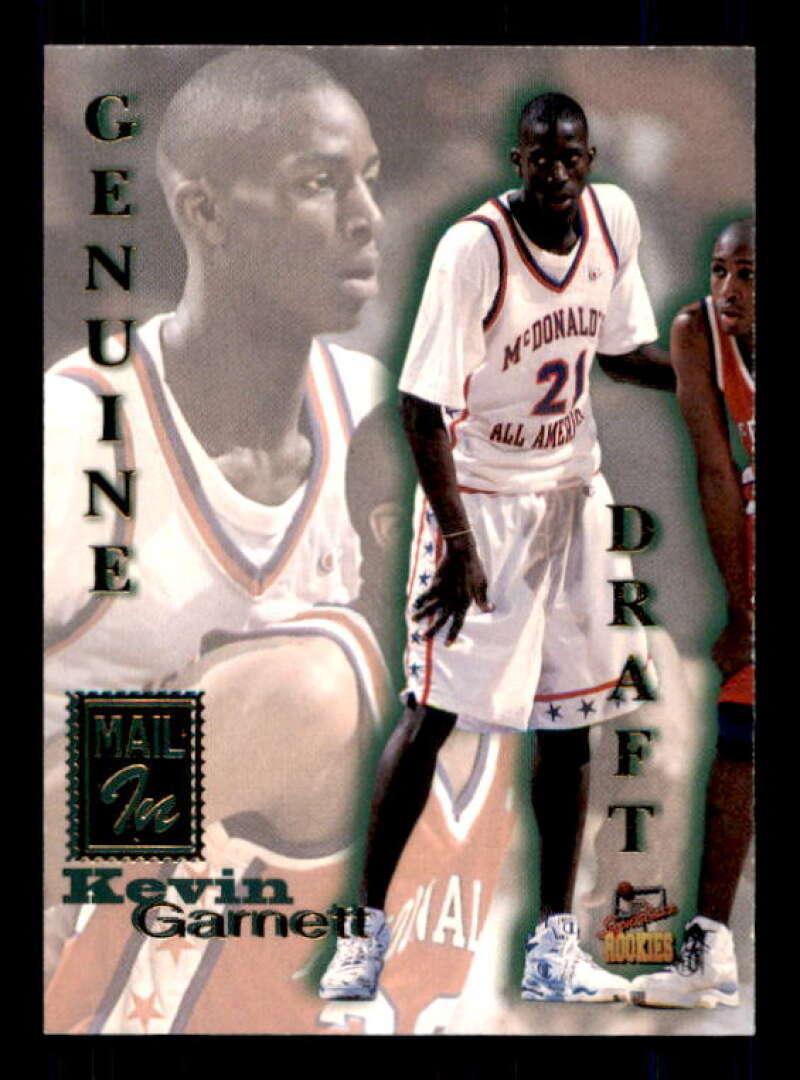 Kevin Garnett Card 1996 Signature Rookies Genuine Draft #2 Image 1