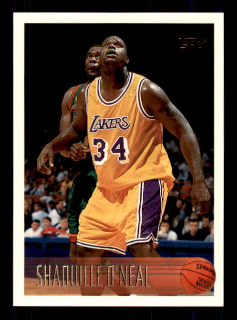 Shaquille O'Neal Card 1996-97 Topps #220 Image 1