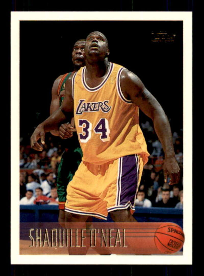 Shaquille O'Neal Card 1996-97 Topps #220 Image 1