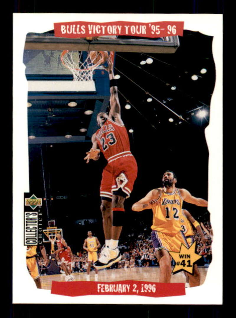 Michael Jordan/Vlade Divac VT Card 1996-97 Collector's Choice #25 Image 1