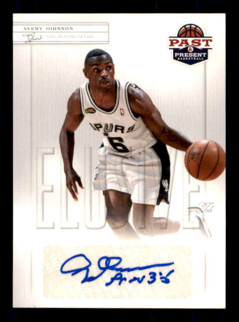 Avery Johnson Card 2011-12 Panini Past and Present Elusive Ink Autographs #AJ Image 1