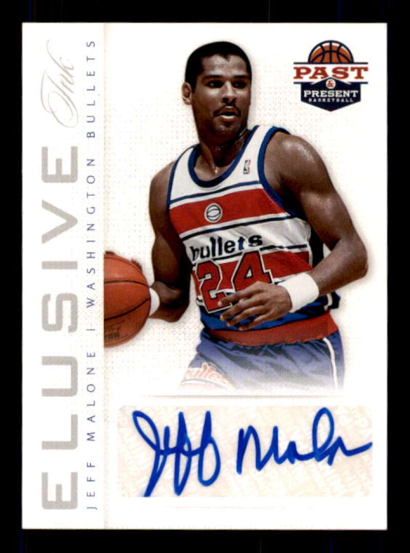 Jeff Malone Card 2012-13 Panini Past and Present Elusive Ink #20 Image 1