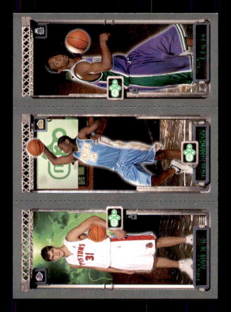 Darko Milicic/Carmelo Anthony/T.J. Ford Rookie 2003-04 Topps Rookie Matrix #MAF Image 1