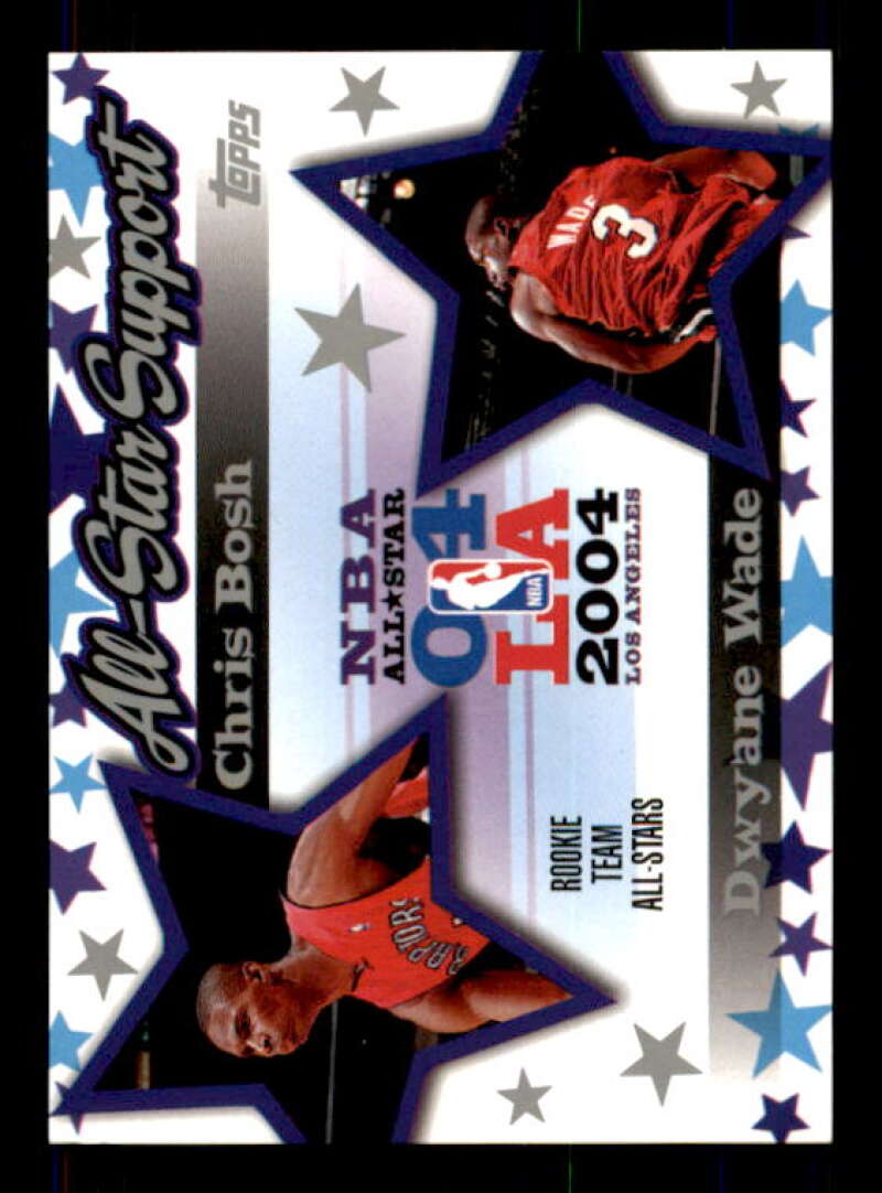 Chris Bosh/Dwyane Wade Card 2004-05 Topps All-Star Support #ASBW Image 1