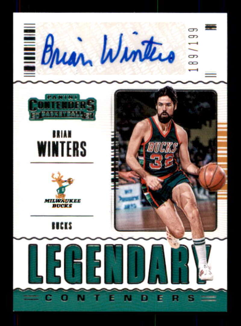 Brian Winters Card 2020-21 Panini Contenders Legendary Contenders Autographs #39 Image 1
