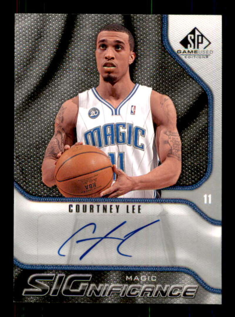 Courtney Lee Card 2009-10 SP Game Used SIGnificance #SLE Image 1