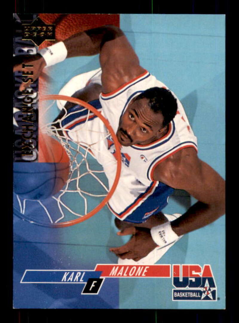 Karl Malone Card 1993-94 Upper Deck SE USA Trade #7 Image 1