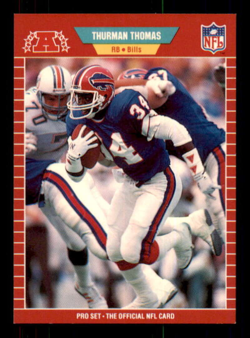 Thurman Thomas Rookie Card 1989 Pro Set #32 Image 1