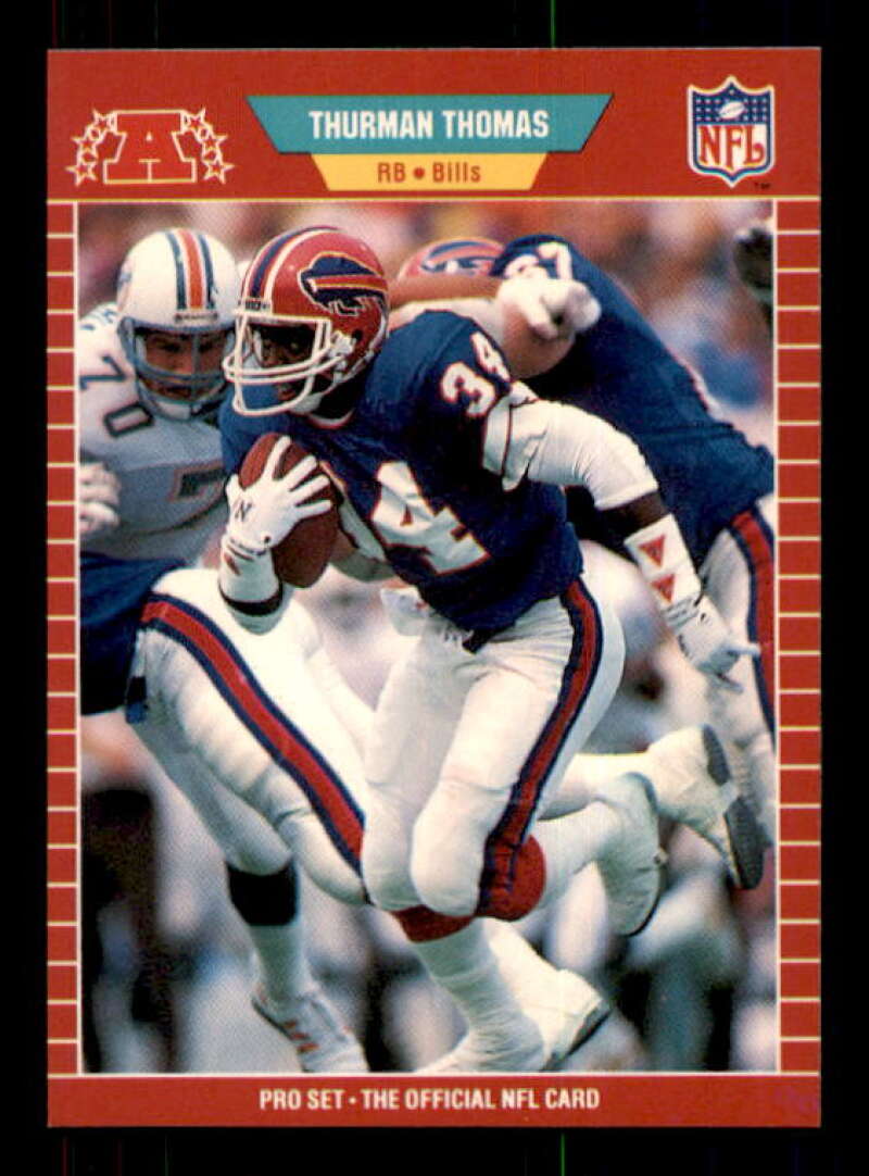 Thurman Thomas Rookie Card 1989 Pro Set #32 Image 1