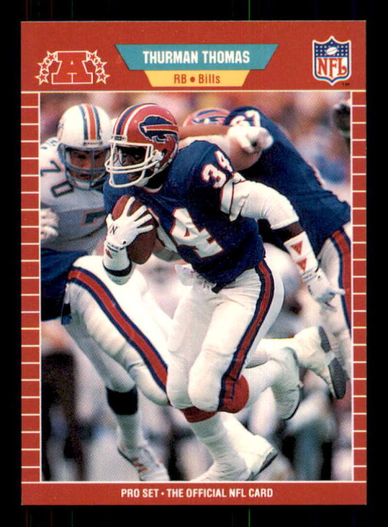 Thurman Thomas Rookie Card 1989 Pro Set #32 Image 1