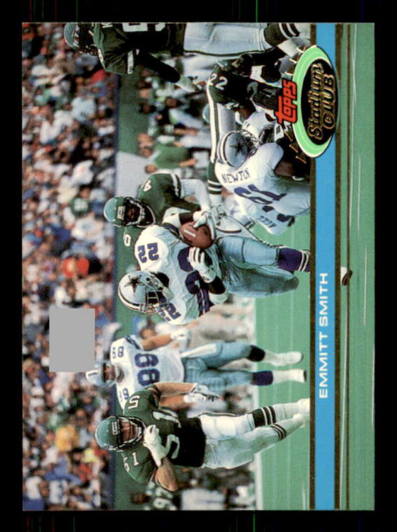 Emmitt Smith Card 1991 Stadium Club #2 Image 1