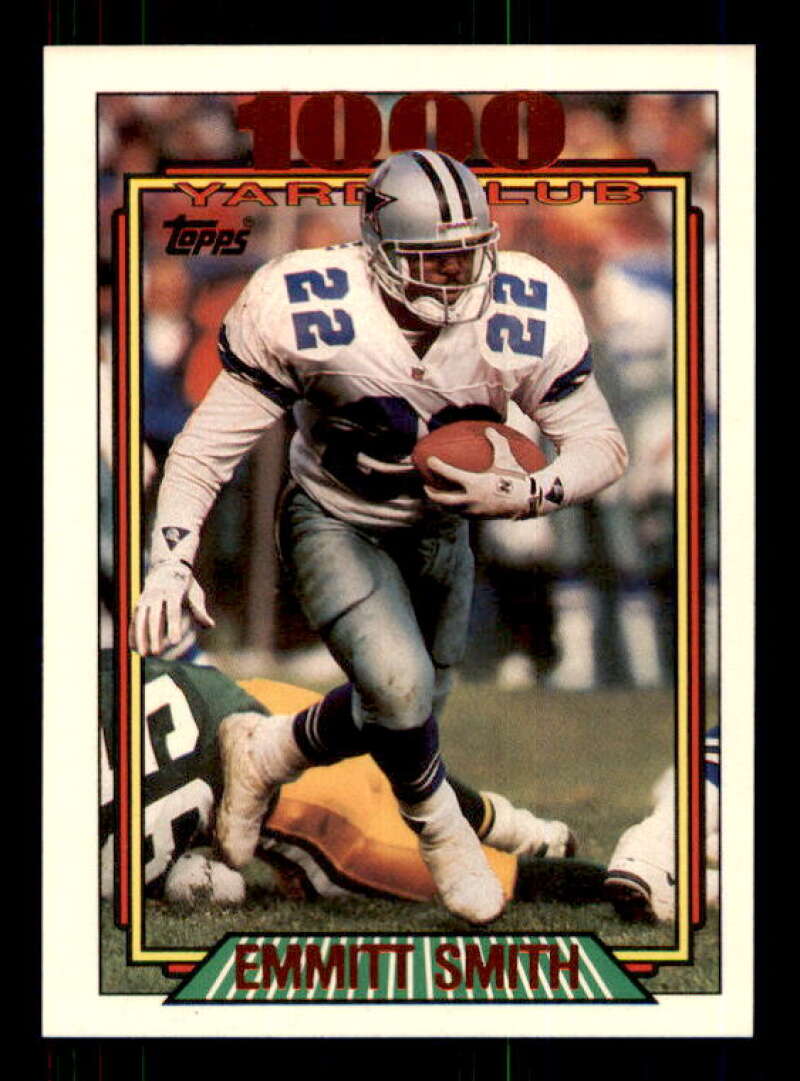 Emmitt Smith Card 1992 Topps 1000 Yard Club #1 Image 1