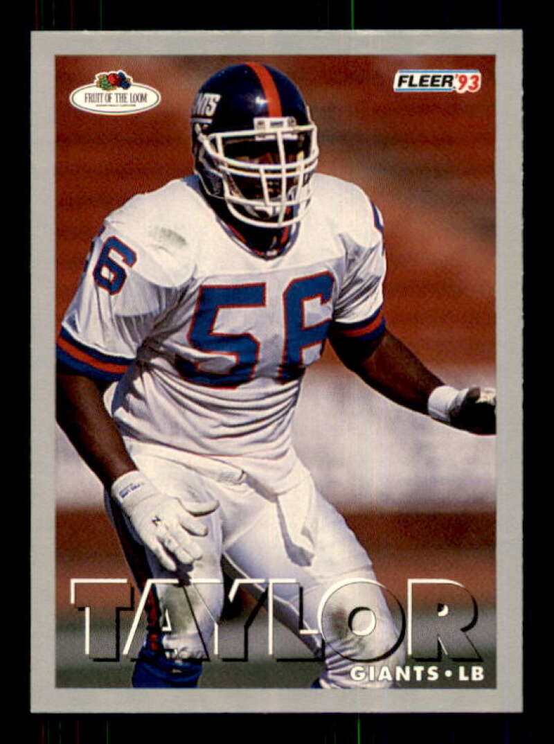 Lawrence Taylor Card 1993 Fleer Fruit of the Loom #31 Image 1