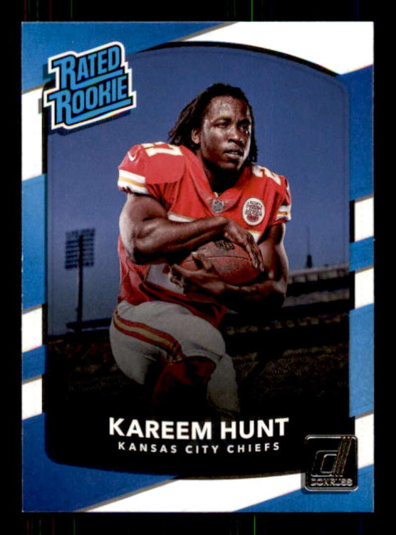 Kareem Hunt RR Rookie Card 2017 Donruss #332 Image 1