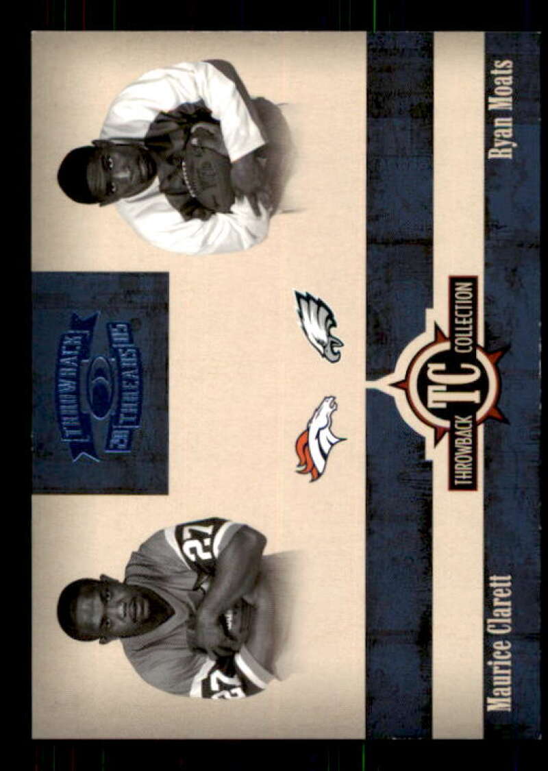 Maurice Clarett/Ryan Moats 2005 Throwback Threads Throwback Collection Blue #7 Image 1