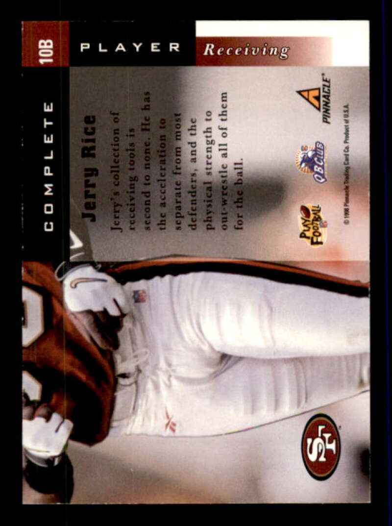 Jerry Rice Card 1998 Score Complete Players #10B Image 2