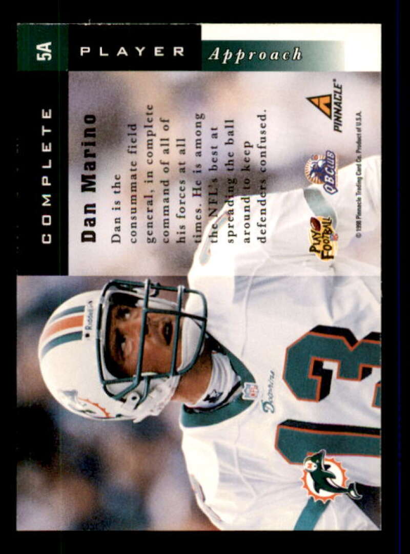 Dan Marino Card 1998 Score Complete Players #5A Image 2