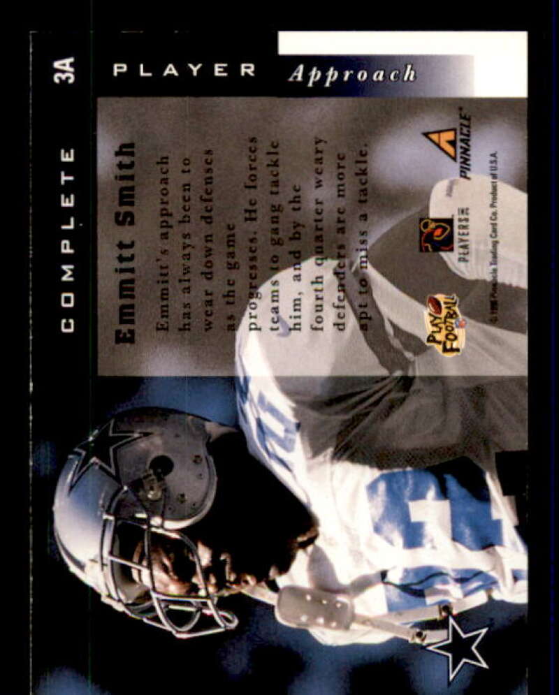 Emmitt Smith Card 1998 Score Complete Players #3A Image 2