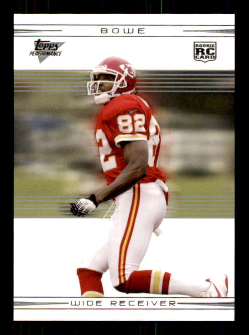 Dwayne Bowe Rookie Card 2007 Topps Performance Silver #114 Image 1