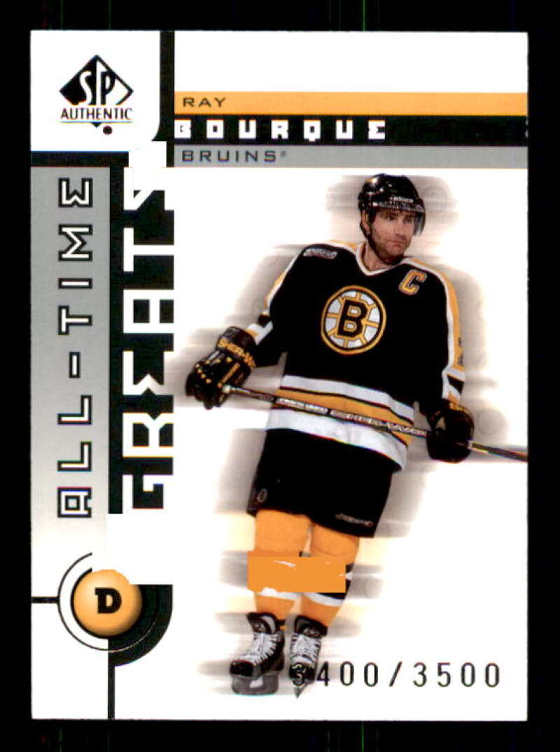 Ray Bourque ATG Card 2001-02 SP Authentic #92 Image 1