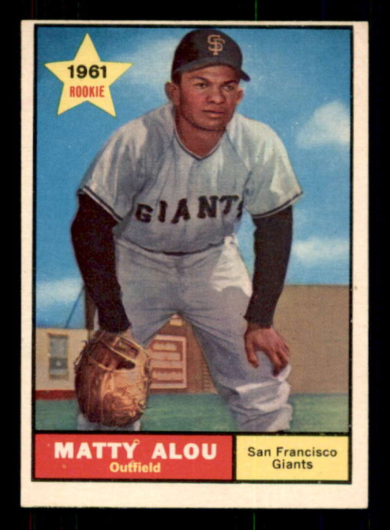 Matty Alou Rookie Card 1961 Topps #327 Image 1