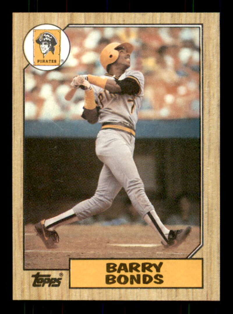 Barry Bonds Rookie Card 1987 Topps #320 Image 1