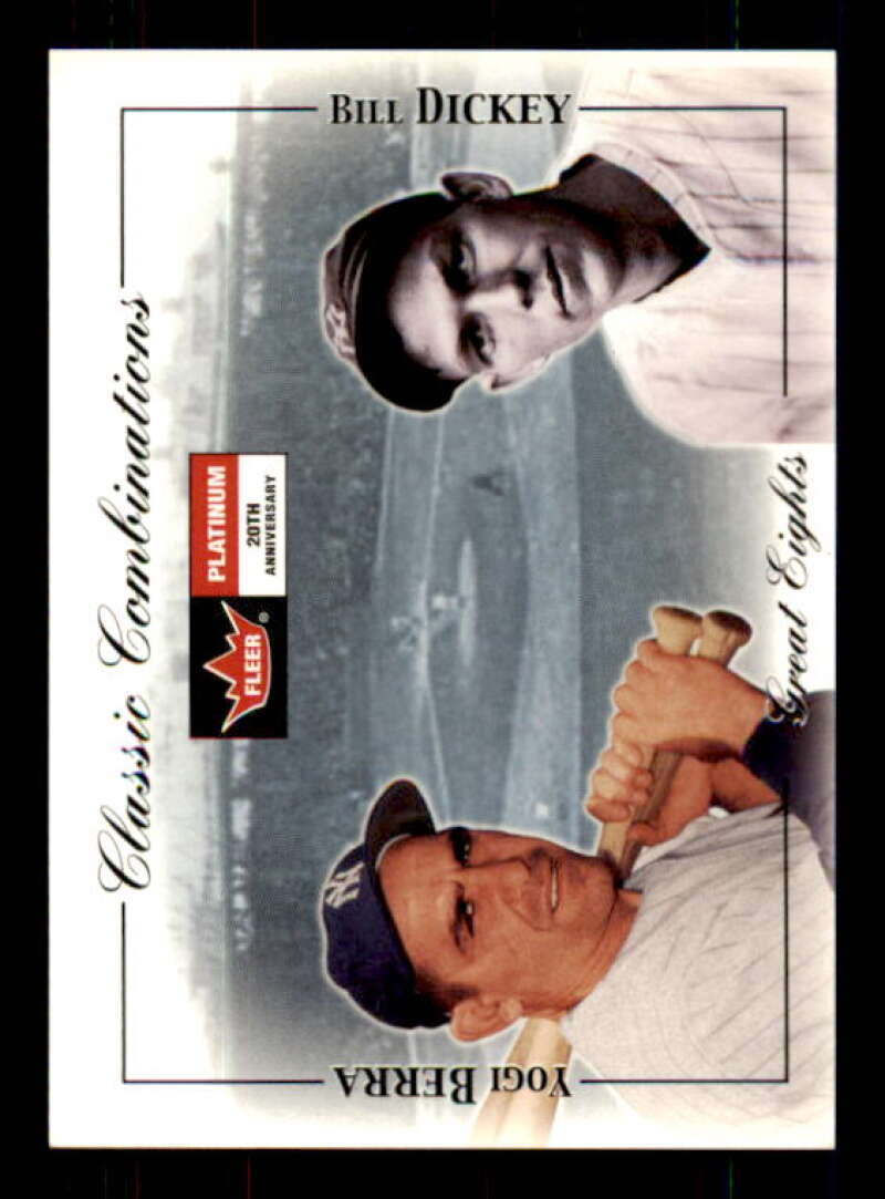 Yogi Berra/Bill Dickey Card 2001 Fleer Platinum Classic Combinations #40 Image 1